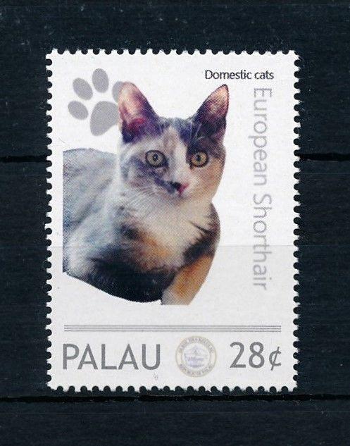 [78321] Palau  Pets Domestic Cats European Shorthair  MNH