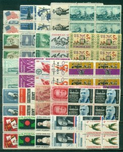 25 DIFFERENT SPECIFIC 5-CENT BLOCKS OF 4, MINT, OG, NH, GREAT PRICE! (20)