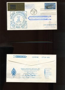 RRI ROCKETPOST XX ROCKET GAMA II FLOWN COVER  MAY 15 1968 (HR1187)