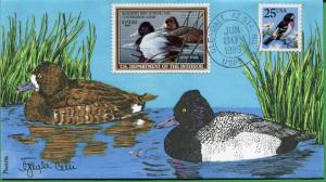 US #RW56 Hand Painted Duck First Day Cover 06/30/89 - Pointe 9/47 - S8189