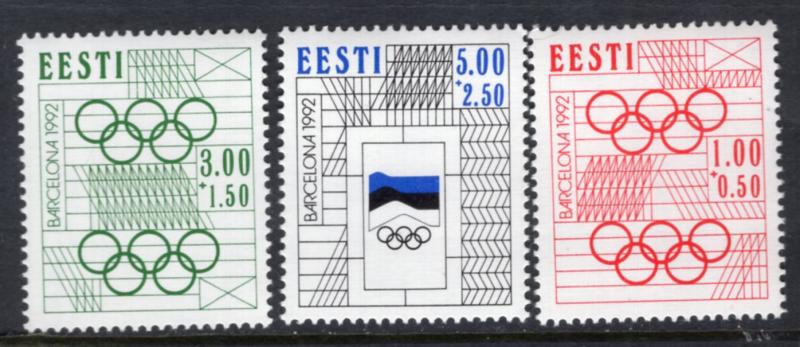 Estonia B60-B62 Olympics MNH VF