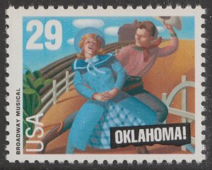 US 2722 Broadway Musicals Oklahoma 29c single MNH 1993