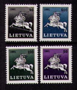LITHUANIA Sc# 411 - 418 MNH FVF Set of 4 Knight Horse Sword