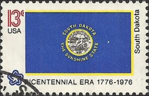 # 1672 USED STATE FLAG SOUTH DAKOTA