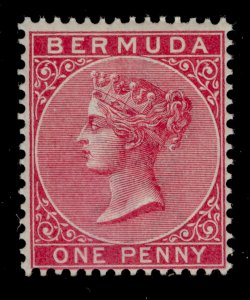 BERMUDA QV SG24, 1d carmine-rose, VLH MINT. Cat £60.