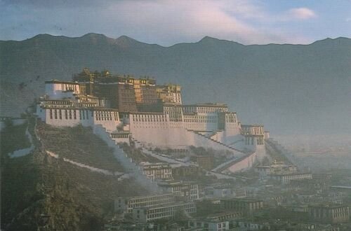 CHINA USED IN TIBET 1998 postcard used to New Zealand.......................x206 