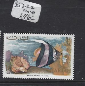 SHARJAH  (P0502BB)  FISH  SG 222 MNH