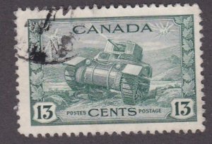 Canada # 258, Tank, Used, 1/3 Cat