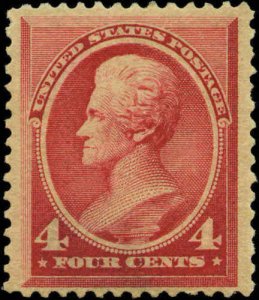 1888 US #215 A58 4c Mint Original Gum Stamp Catalogue Value $180 