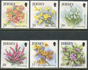 JERSEY Sc#1099-1104 2003 Winter Flowers Complete Set OG Mint NH