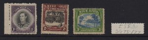 Niue 1938 Sc 73-5 set MH
