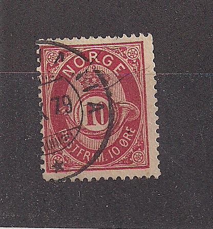 NORWAY SC# 40b FINE U 1891