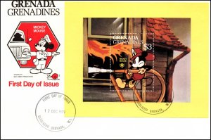 Grenada Grenadines 350-359 Disney's Set of Two U/A FDCs