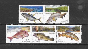 FISH - AUSTRALIA #2133-7 MNH