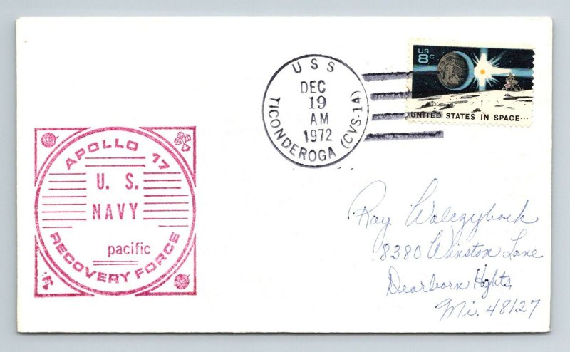 1972 Apollo 17 - US Navy Pacific Recovery Force - USS Ticonderoga - F8371