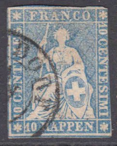 SWITZERLAND 26 MILKY BLUE CDS F-VF SOUND $230 SCV