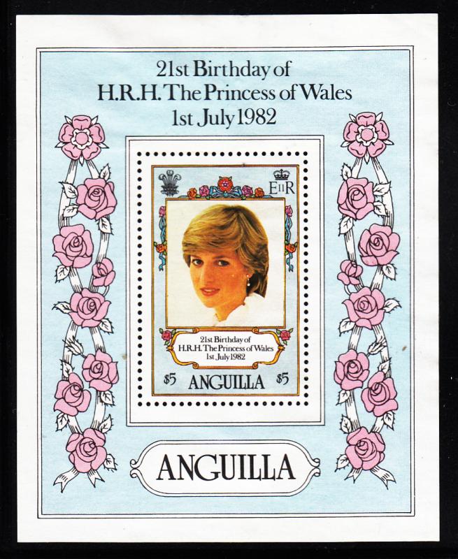 Anguilla MH Scott #491 Souvenir sheet Princess Diana´s 21st birthday