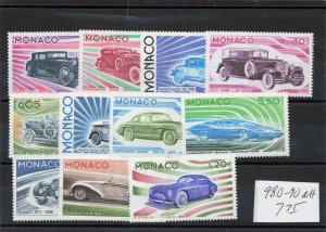 MONACO  980-90   MNH