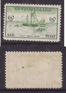 Newfoundland-Sc#C16- id30-unused og hinge remnant 60c Airmail-Planes-Ships-1933-