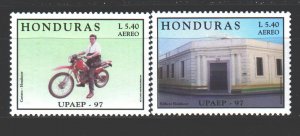 Honduras. 1998. 1407-8. Motorcycle America. MNH.