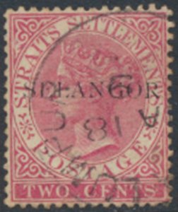 Selangor  Malaya  SC#  11  Used on Straits Settlements see details & scans