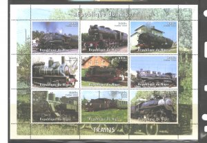 REP. du NIGER 1998 TRAINS  NOT MENTIONED BY SCOTT; SEE MICHEL  MNH