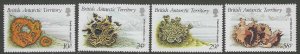 British Antarctic Territory #149-52 MNH set, lichens, issued 1989
