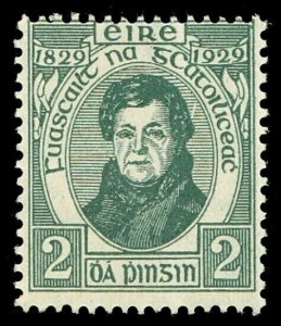 Ireland 1929 2d grey-green showing the PEN BEHIND EAR variety MNH. SG 89 var.