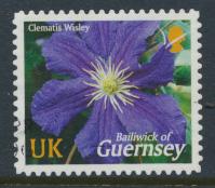 Guernsey  SG 1023 SC# 823  Flowers Clematis  Used see details