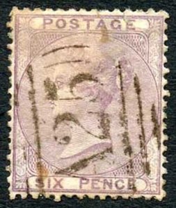 SG69 6d lilac used in Malta (fault at top)