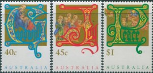 Australia 1993 SG1432-1434 Christmas set MNH