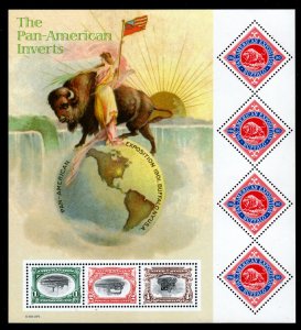 ALLY'S STAMPS US Plate Block Scott #3505 Pan Am Invert S/S [7] MNH [FP-23]