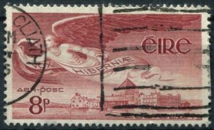 Ireland Sc#C4 Used, 8p brn pur, Air (1954)