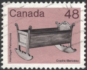 Canada SC#928 48¢ Heritage Artifacts: Cradle (1985) Used