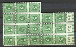 GERMANY; BERLIN RUSSIAN ZONE 1946-48 issue fine MINT MNH LARGE BLOCK