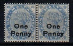 Malta Scott 20,20a Mint NH pair