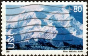 United States C137 - Used - 80c Mt. McKinley, Alaska (2001) (cv $0.90) (3)