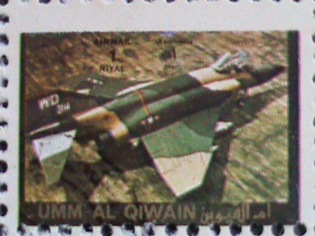 ​UMM AL QIWAIN-1973 WORLD FAMOUS OLD AND NEW PLANES CTO MINI SHEET VERY FINE