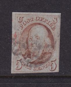 1 F-VF used neat cancel with nice color cv $ 400 ! see pic !