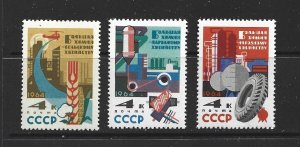 RUSSIA - 1964 IMPORTANCE OF THE CHEMICAL INDUSTRY - SCOTT 2782 TO 2874 - MNH
