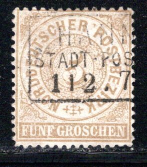 German States North German Confederation Scott # 18, used