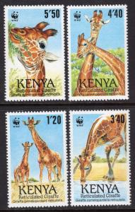 Kenya 491-494 Giraffes MNH VF