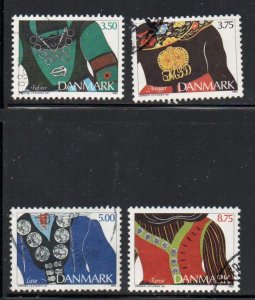 Denmark Sc 992-995 1993  Ethnic Jewelry stamp set used