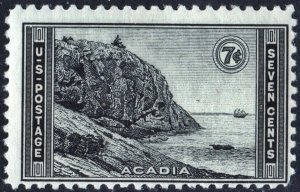 SC#746 7¢ National Parks: Great Head, Acadia Park (1934) MNH