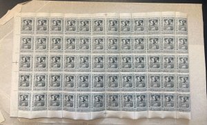 Barbados #102 (SG #145) Mint Fine - Very Fine Never Hinged Sheet Of Sixty