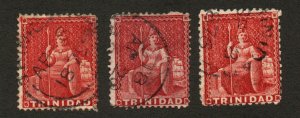 Trinidad  - SG# 169 Used (3) Shades      /      Lot 0922136