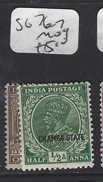 INDIA  CHAMBA   (PP0707B)  KGV   SG 76-7    MOG