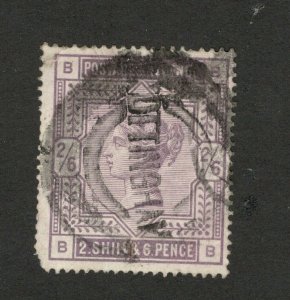 GB - UNITED KINGDOM - USED STAMP - QV -  2s and 6 D    (45)