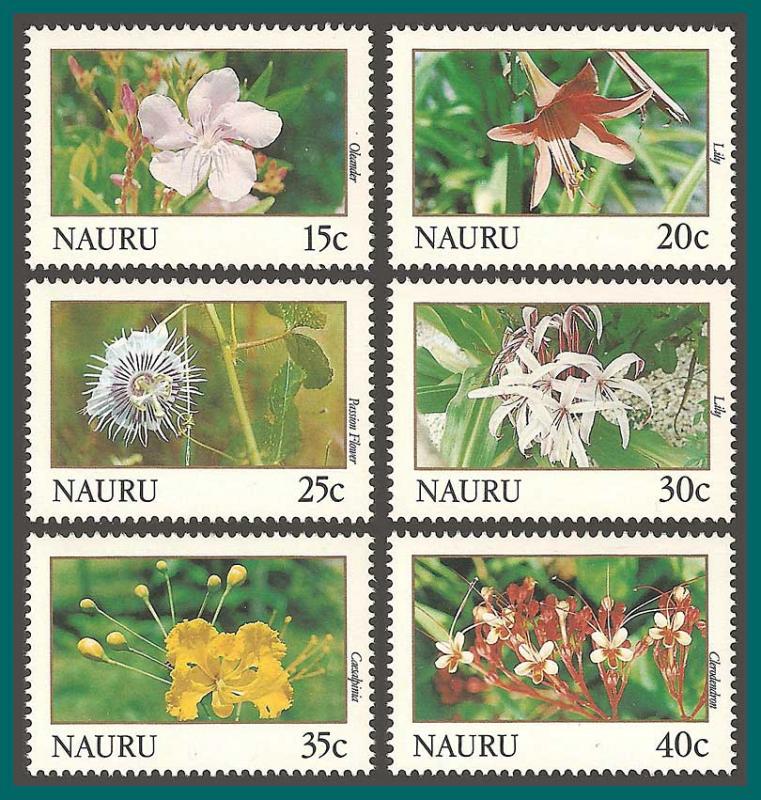 Nauru 1991 Flowers, MNH 380-392,SG391-SG402