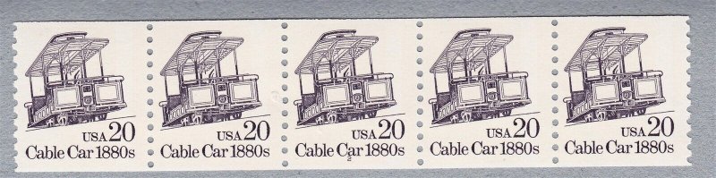 PNC5 20c Cable Car 2 Block Tag US 2263 MNH F-VF